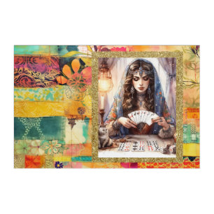 *~* A100 Psychic 9 Boho Gypsy Woman Art Photo