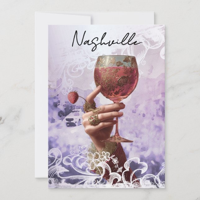 *~* A101 30 .PHOTO Cocktail Nashville BACHELORETTE Invitation (Front)