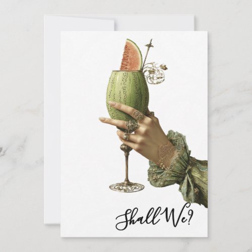 *~* A101 4  Ornate Cocktail PHOTO BACHELORETTE Invitation