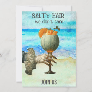 *~* A101 Beach Cocktail 12 PHOTO BACHELORETTE Invitation