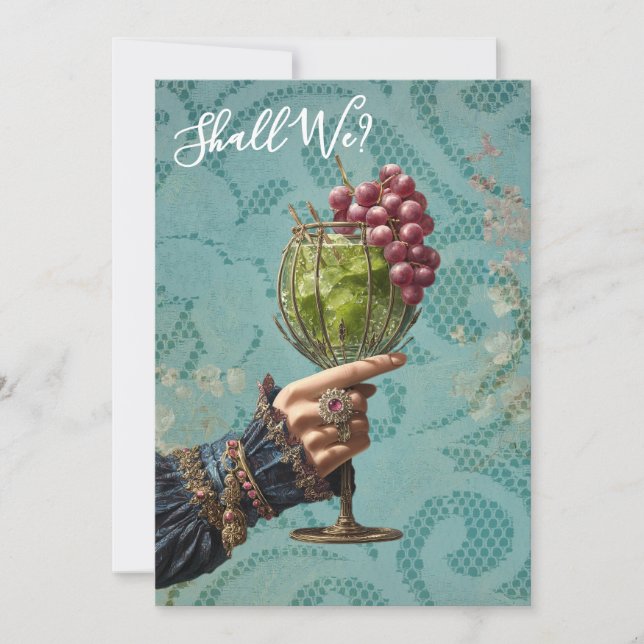 *~* A101 Cocktail PHOTO  Ornate 25  BACHELORETTE Invitation (Front)