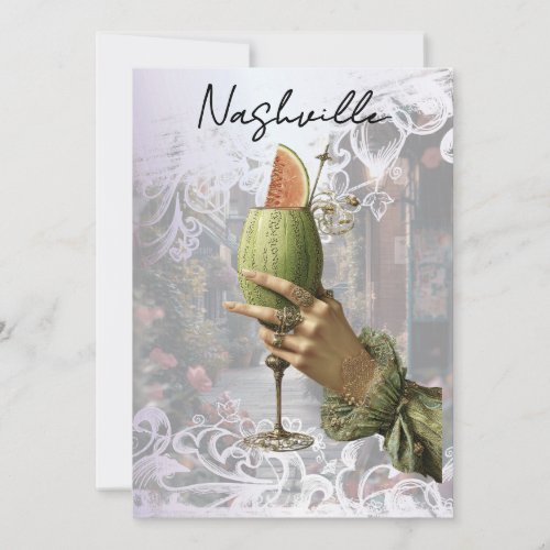 *~* A101 PHOTO 4 Cocktail Nashville BACHELORETTE Invitation