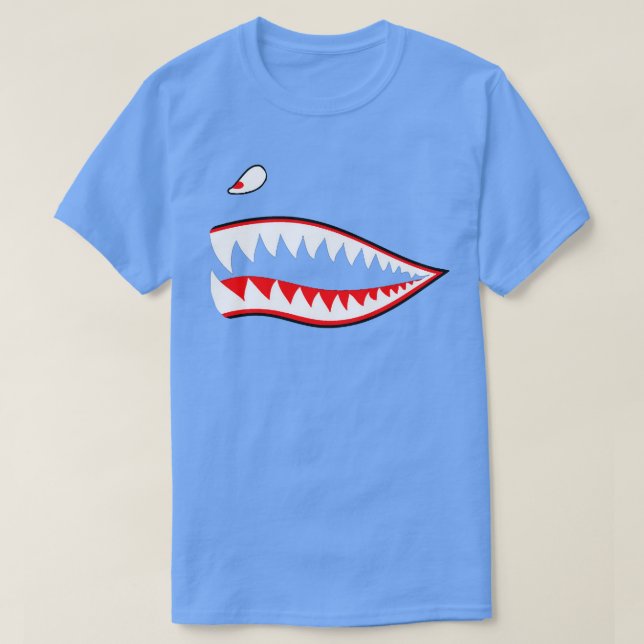 A10 A10 Thunderbolt II 2 Warthog Shark Teeth Mouth T-Shirt (Design Front)