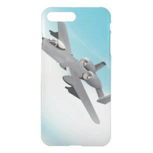 A10 Military Plane Illustration iPhone 8 Plus/7 Plus Case