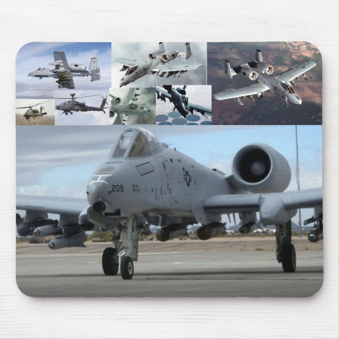 A10 Thunderbolt &  AH 64 Apache Mouse Pad