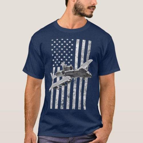 A10 Thunderbolt II American Flag  A10 Warthog T_Shirt