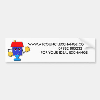 a1_logo_clean, WWW.A1COUNCILEXCHANGE.CO.UK ... Bumper Sticker
