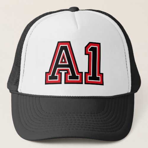 A1 Monogram Trucker Hat
