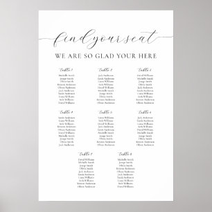 A1 Our Favorite People Seating Chart 8 Tables