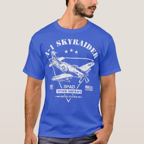 A1 Skyraider SPAD Aircraft  T_Shirt