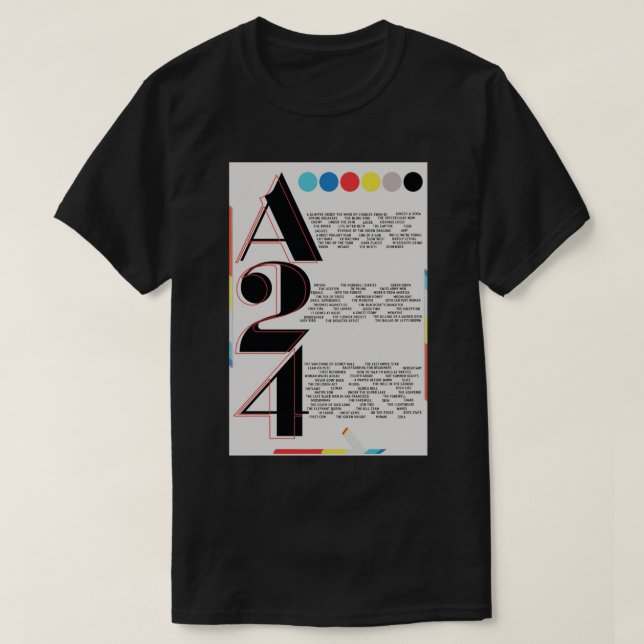 A24 Film Poster T-Shirt (Design Front)
