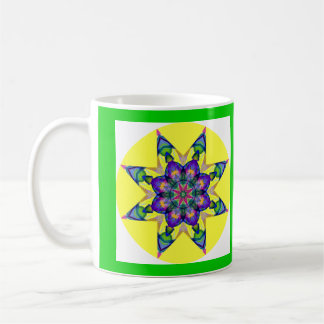 A28 Watercolor Kaleidoscopic Mandala Design 4 Coffee Mug