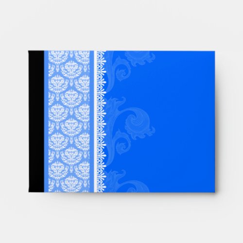 A2 Blue One_Side Damask Envelopes