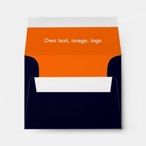 A2 Envelope uni Dark Blue _ Orange