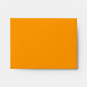 A2 Orange Damask Flap Monogram Envelopes