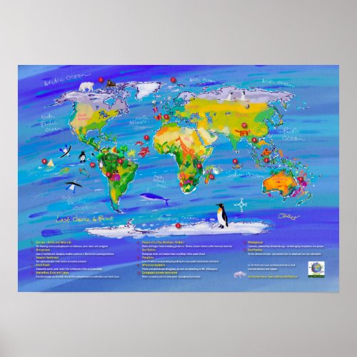 A2 poster by John Dyer Climate Change Map