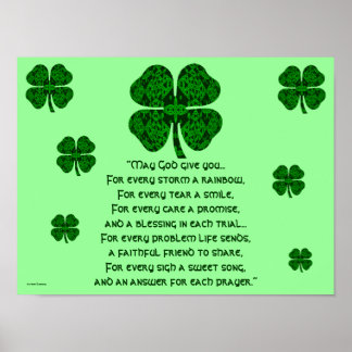 A30 Kaleidoscopic Celtic - Irish Blessing 5 Poster