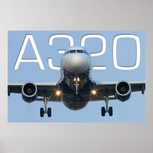A320 AIRLINER POSTER