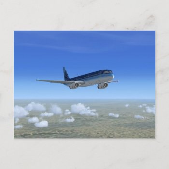 A321 Jet Airliner Aircraft Postcard by CSfotobiz at Zazzle