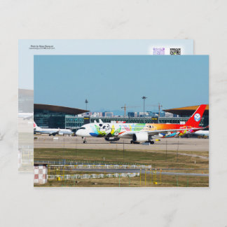 A350 Panda Livery Postcard