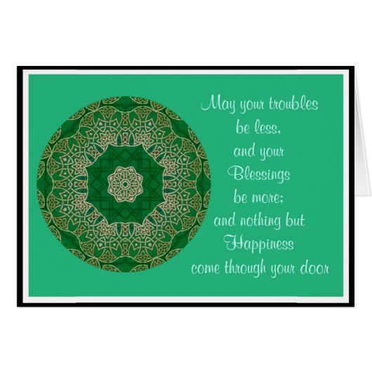 A35 Celtic Knot Kaleidoscopic Card.9 Cards (Front Horizontal)
