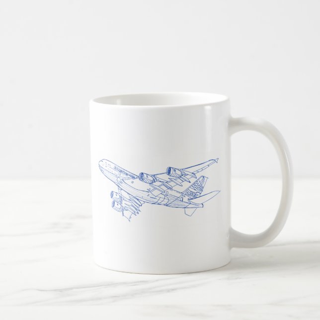 A380 Airbus Coffee Mug (Right)