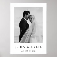 A3 SIZE - Personalize Photo & Wedding Date