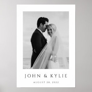 A3 SIZE - Personalize Photo & Wedding Date Poster