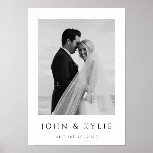 A3 SIZE _ Personalize Photo  Wedding Date Poster