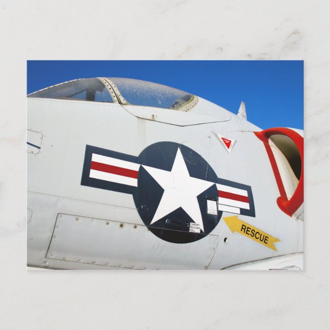 A4 Skyhawk Closeup Postcard (Front)