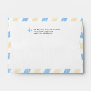 A6 - Airmail with return address Envelope