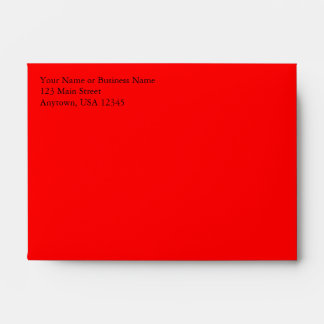A6 Bright Red Pre-Addressed Envelopes
