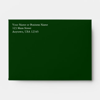 A6 Dark Hunter Forest Green Pre-Addressed Envelope