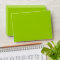 A6 Lime Apple Green Damask Flap Monogram Envelopes