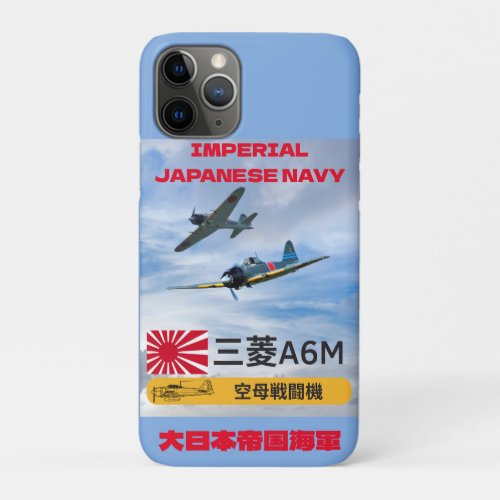 A6M MITSUBISHI ZERO FIGHTER SQUADRON iPhone 11 PRO CASE