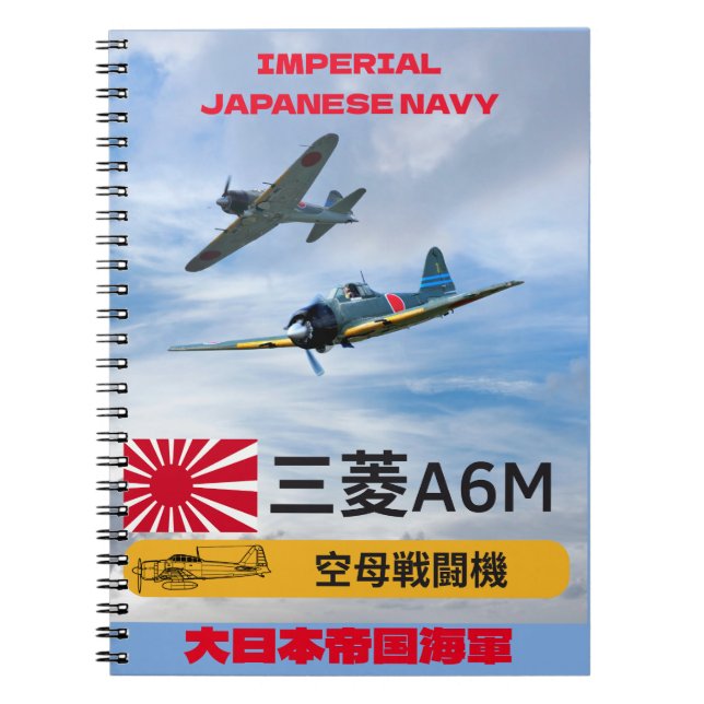 A6M MITSUBISHI "ZERO" FIGHTER SQUADRON NOTEBOOK (Front)