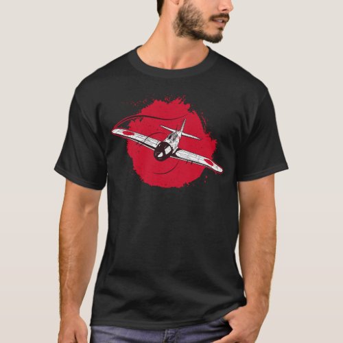 A6M Zero  World War 2 Japanese Plane Retro T_Shirt