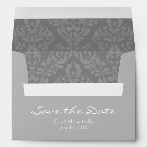 A7 5x7 Gray Save the Date Envelopes