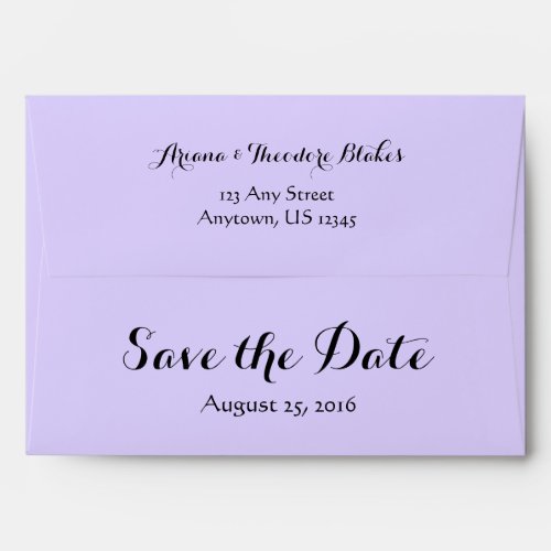 A7 5x7 Lavender Purple Save The Date Envelopes