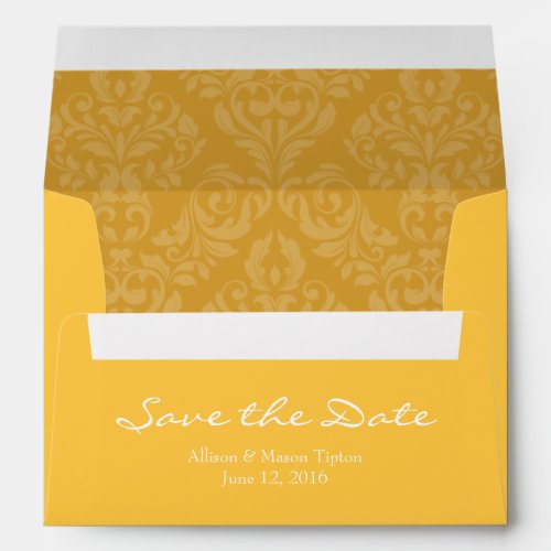 A7 5x7 Yellow Save the Date Envelopes