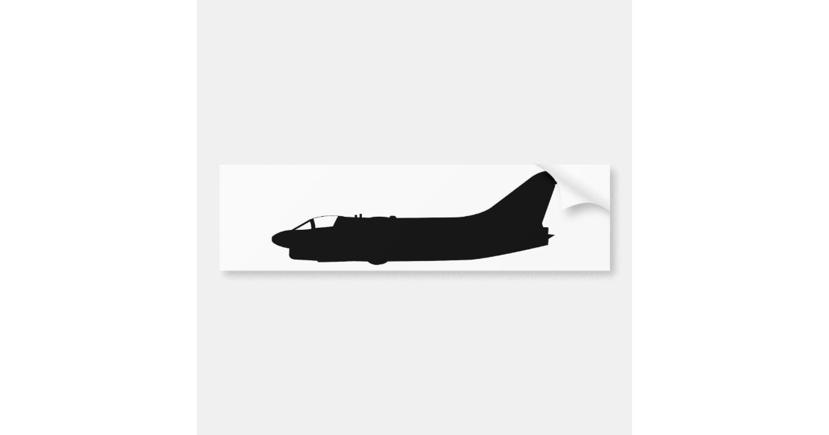 A7 Corsair Silhouette Bumper Sticker Zazzle a7-corsair-silhouette-bumper-sticker-zazzle