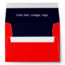 A7 Envelope uni Red - Dark Blue