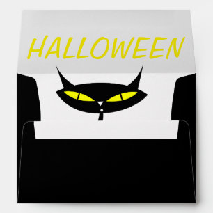 A7 Greeting Card/Black Cat Envelope