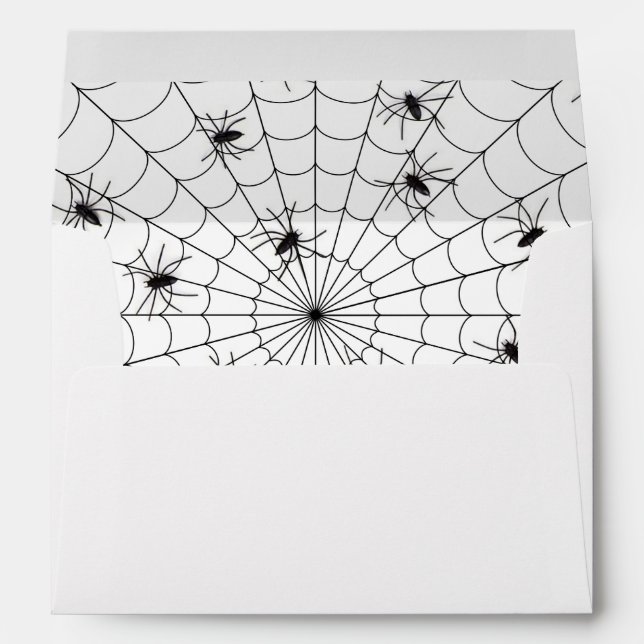 A7 Greeting Card/Spiders and Spider Web Envelope (Back (Bottom))