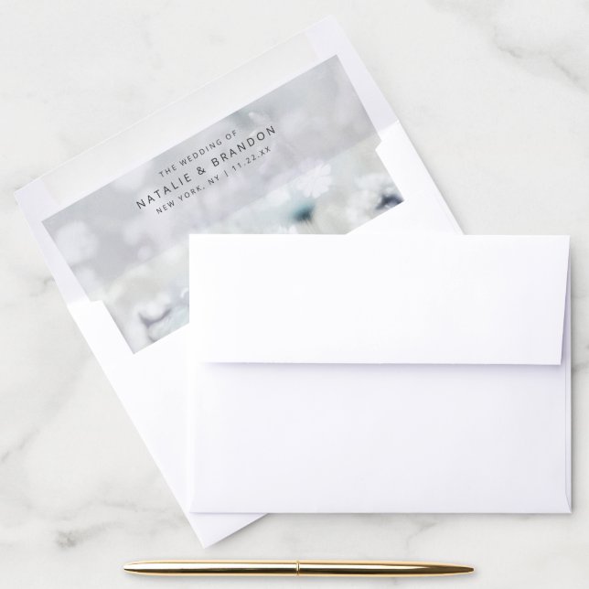 A7 Meadow Song fading Wildflowers Wedding 5x7 Envelope Liner (Desk)