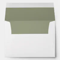 Watercolor Paper Texture A7 5x7 Wedding Invitation Envelope