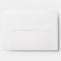 White A7 5x7 Back Flap Return Address Envelopes