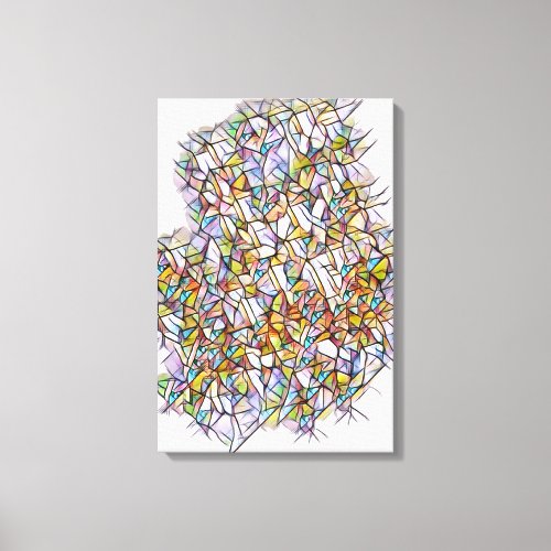 A 1000 Colors of Gray Canvas Print