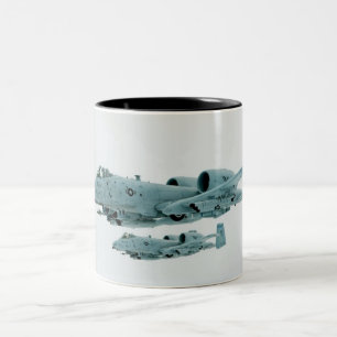 A-10 aircraft Two-Tone coffee mug