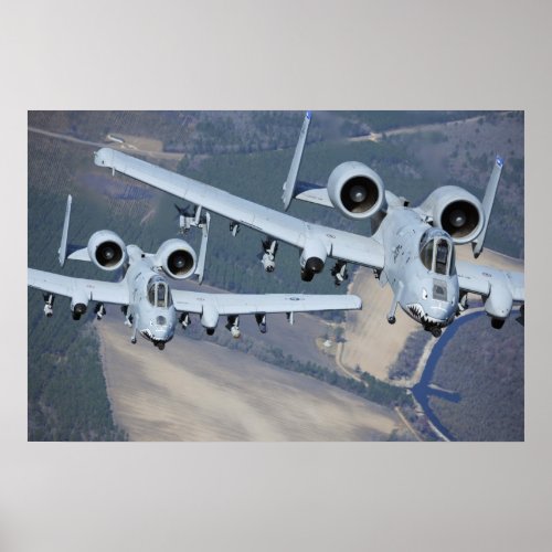 A_10 Thunderbolt II Aircraft Poster